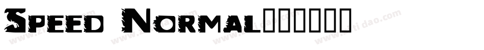 Speed Normal字体转换